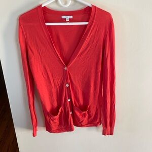 Gap size extra small women’s cardigan sweater nylon rayon blend in orange